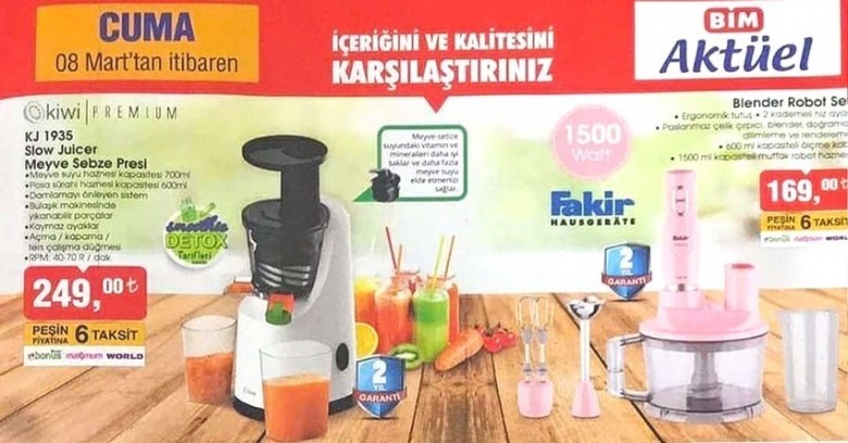 Bim 8 Mart 2019 İndirimli Ürünler Kataloğu Ürünleri İnceliyoruz