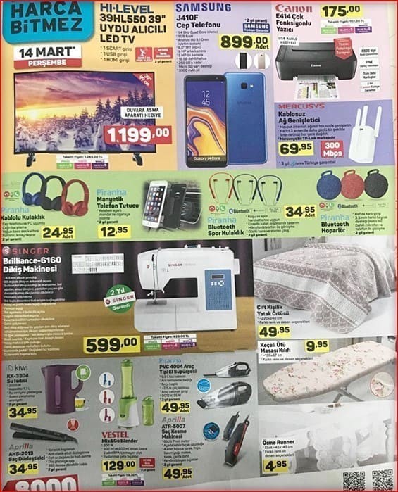 A101 14 Mart 2019 Aktüel Ürünler Kataloğu (GÜNCEL)