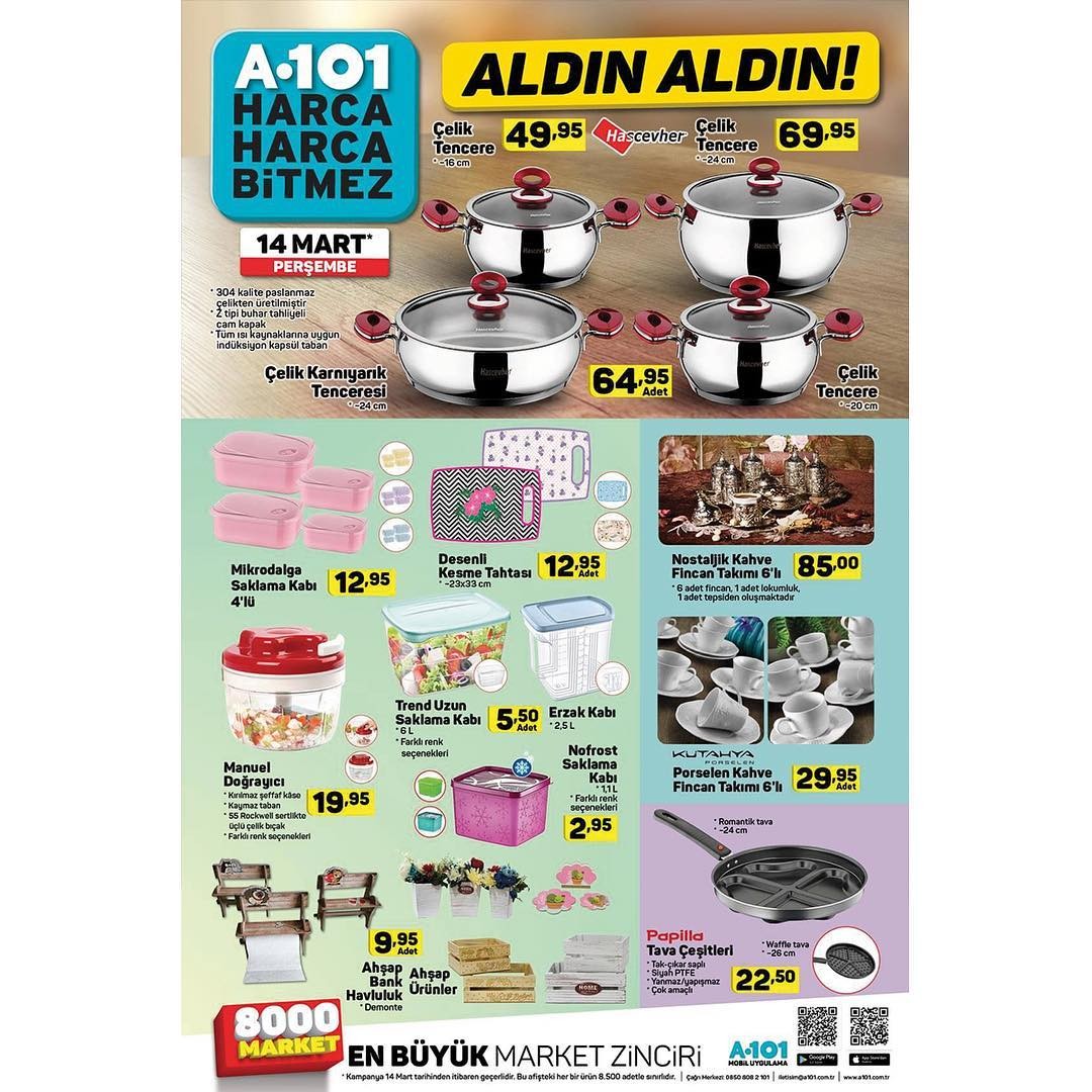 A101 14 Mart 2019 Süper İndirimli Fırsatları İnceliyoruz
