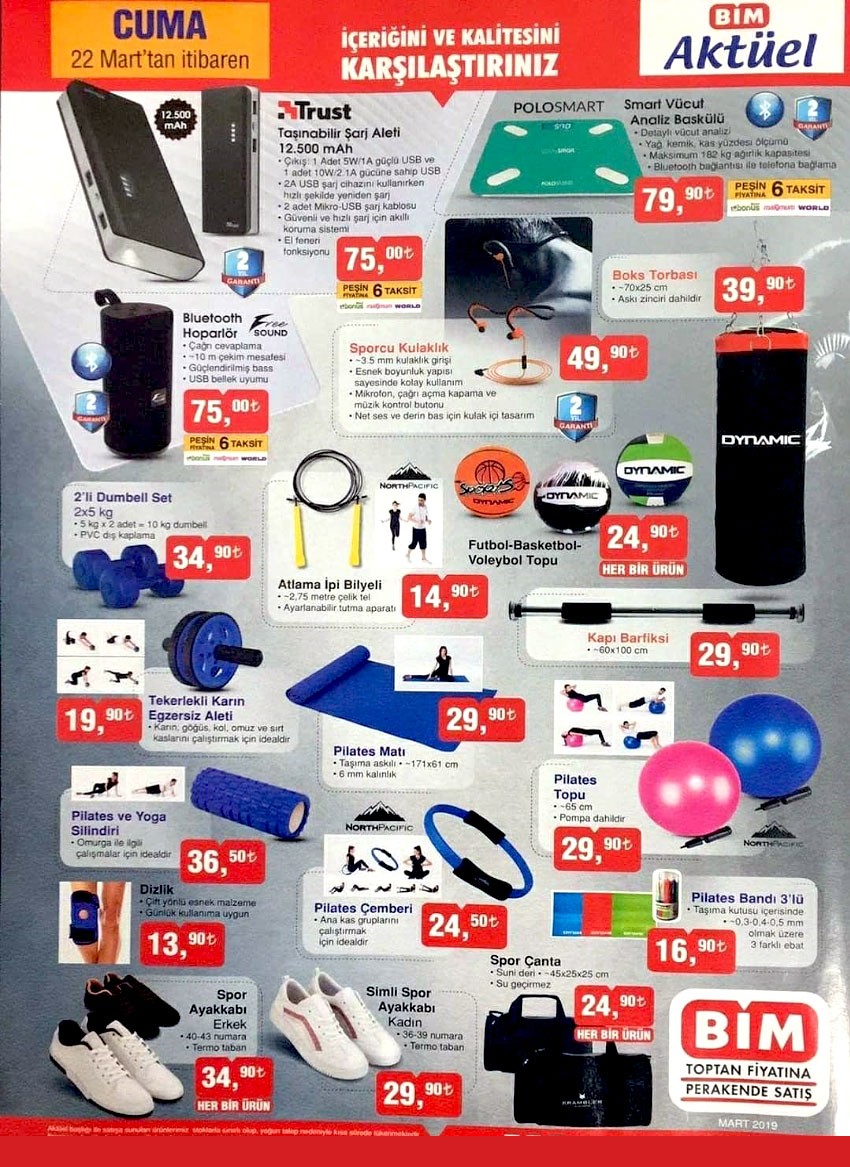 BİM 22 Mart 2019 Aktüel Ürünler Kataloğu İnceliyoruz