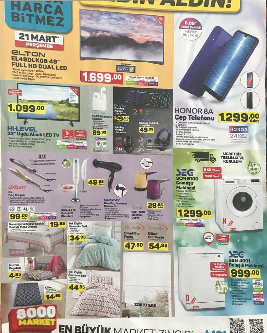 A101 21 Mart 2019 Aktüel Ürünler Kataloğunu İnceliyoruz