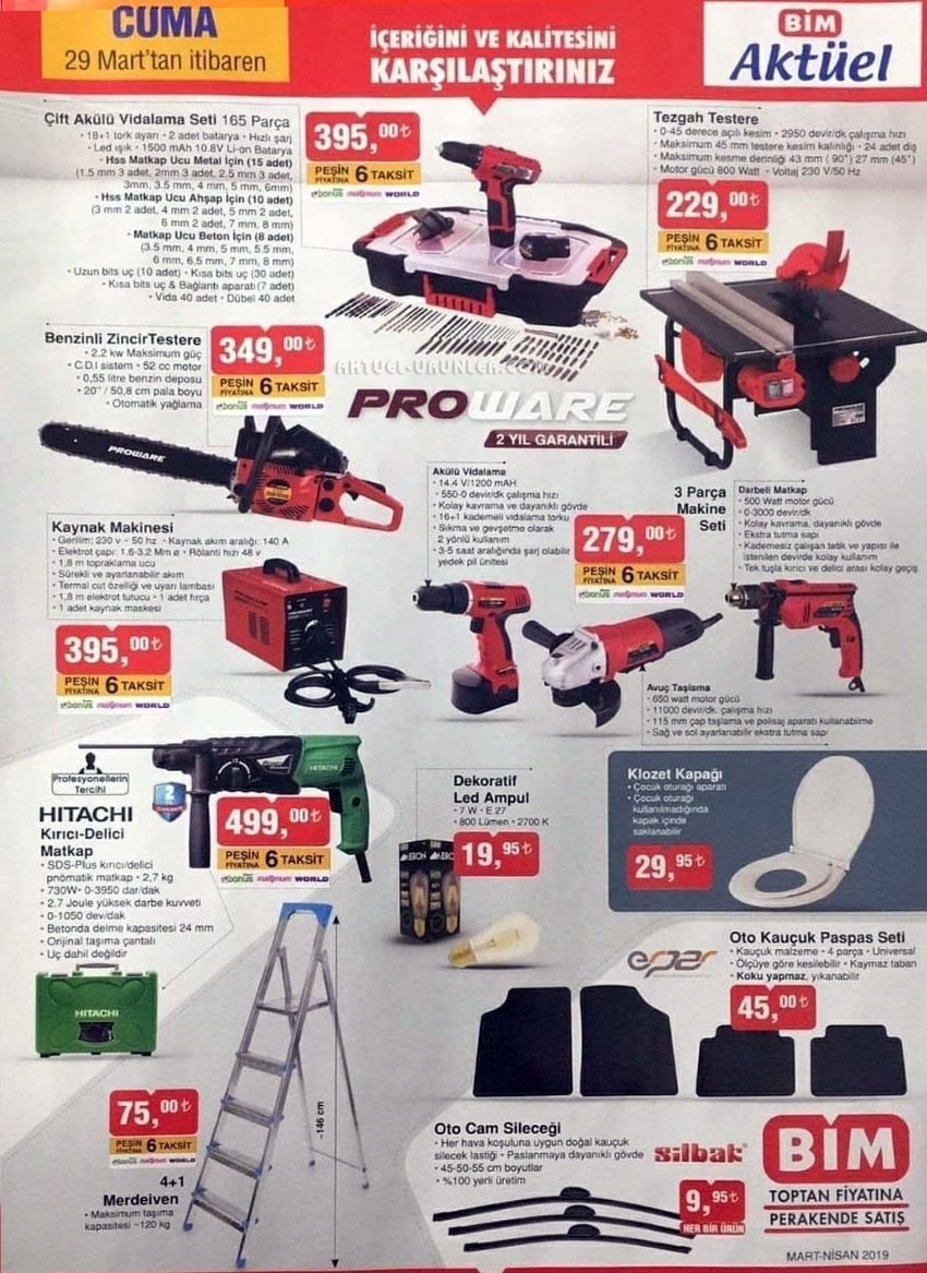 Bim 29 Mart 2019 İndirimli Ürünler Kataloğunu İnceliyoruz