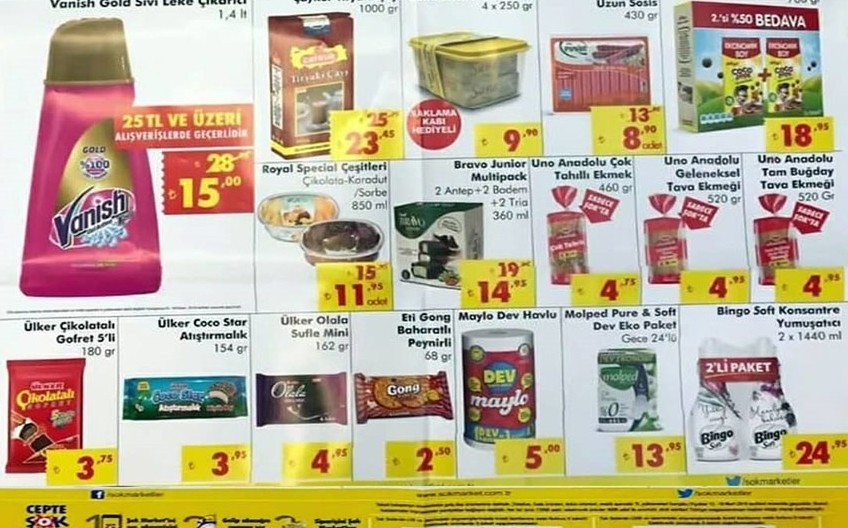 Şok Market 10-16 Nisan 2019 Aktüel İndirimler Kataloğu