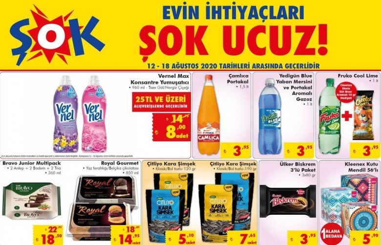 ŞOK MARKET 18 AĞUSTOS 2020 AKTÜEL İNDİRİMLİ ÜRÜNLER KATALOĞU Benim Evim