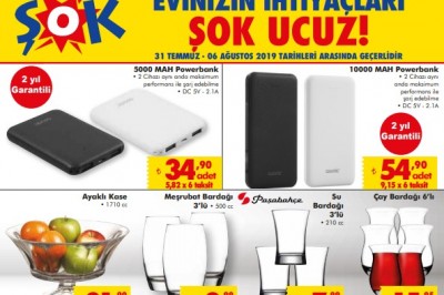 Şok Market 6 Ağustos 2019  İndirimli Aktüel Ürünler Kataloğu