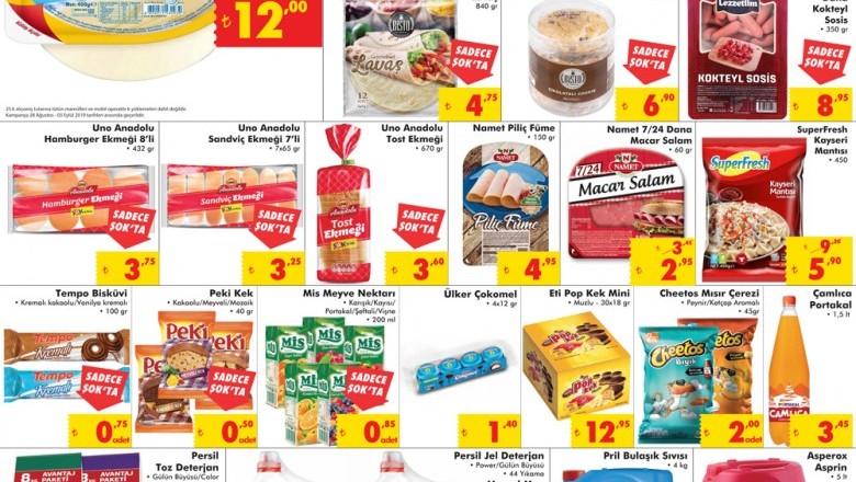 Şok Market 5 Eylül 2019 Aktüel indirimli Ürünler kataloğu