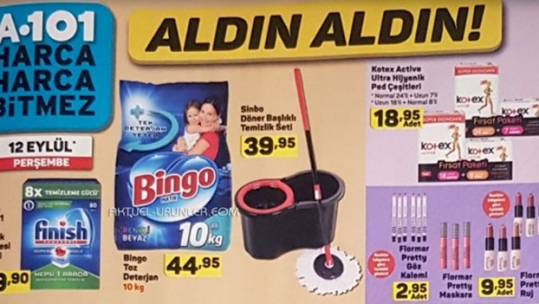 A101 14 Eylül 2019 Aktüel İndirimli Ürünler Kataloğu