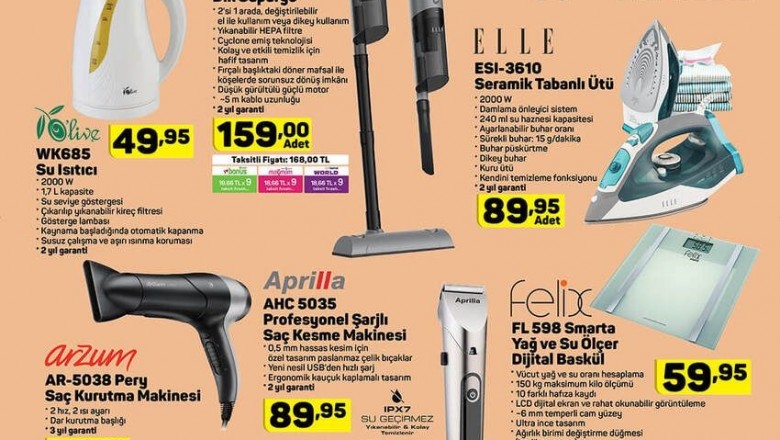  A101 de  Hafta Sonu Kaçırılmayacak Aktüel İndirimli Ürünler Kataloğu98.7
