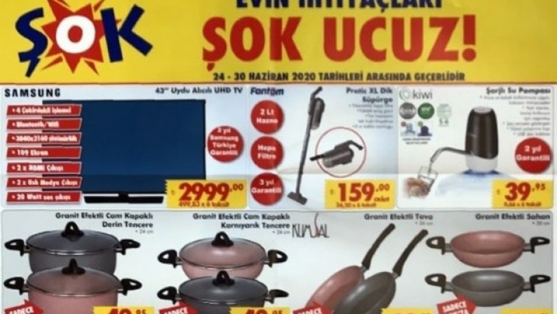 ŞOK MARKET 24 HAZİRAN 2020 AKTÜEL İNDİRİMLİ ÜRÜNLER KATALOĞU