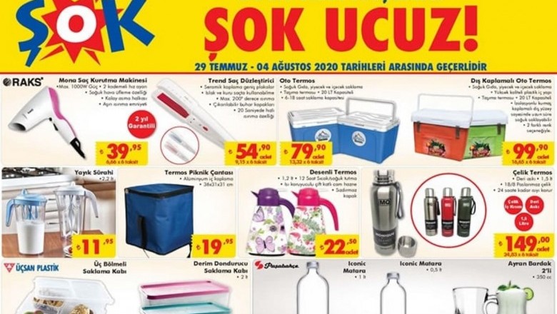 ŞOK MARKET 29 TEMMUZ 2020 AKTÜEL İNDİRİMLİ ÜRÜNLER KATALOĞU