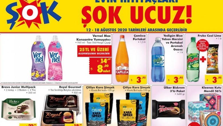 ŞOK MARKET 18 AĞUSTOS 2020 AKTÜEL İNDİRİMLİ ÜRÜNLER KATALOĞU