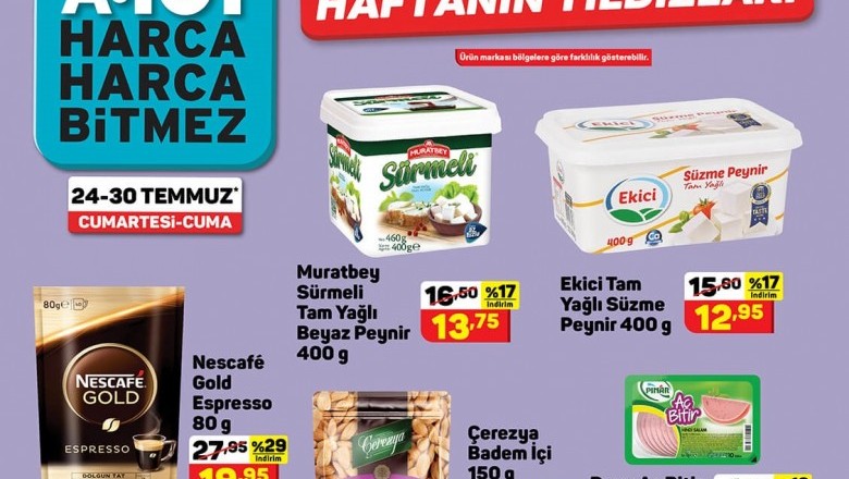 A101 DE BUGÜN KAÇIRILMAYACAK AKTÜEL FIRSATLARI