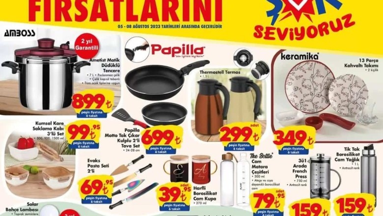 Şok Market 5 - 12 Ağustos 2023 Aktüel İndirimli Ürünleri