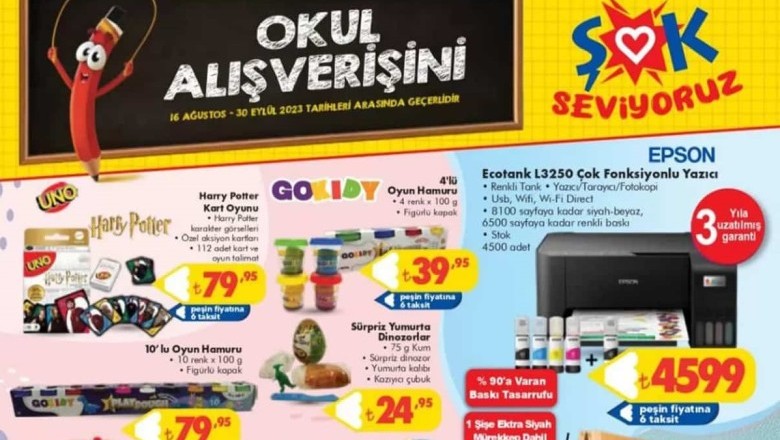 Şok Market 23 Ağustos - 30 Eylül 2023 Aktüel İndirimli Ürünler Kataloğu