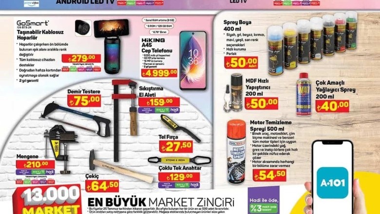 A101 Market   27 Temmuz - 1 Ağustos 2024 Aktüel İndirimli Ürünler Kataloğu